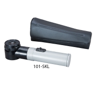 Präz.-Skalenlupe, Skaleneinteilung 0,1 mm, 7-fache Vergrößerung, mit Beleuchtungseinheit im Etui, inkl. 2 Batterien