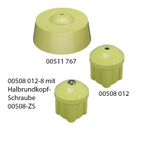 Abschlusskopf für Kreuzanker ø 115 mm, Höhe 54 mm, mit Nivellierpunkt